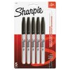 Sharpie Fine Tip Permanent Marker, Black, PK5 30665PP
